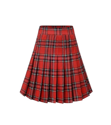 Women's Stretchy Pleated Skater Mini Skirt – Casual Cheer Style