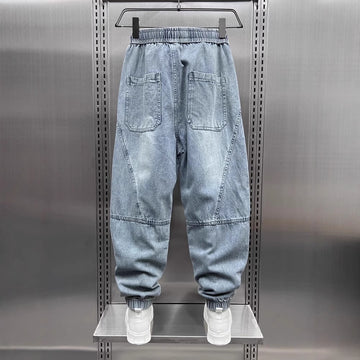Men’s Mid Waist High Elasticity Cropped Pants