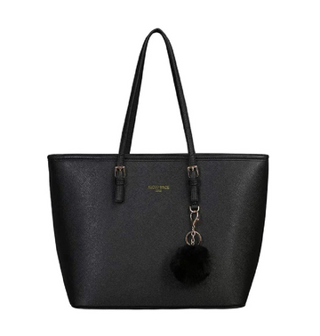 Women's PU Leather Tote Bag – Large 15.6" Laptop Handbag