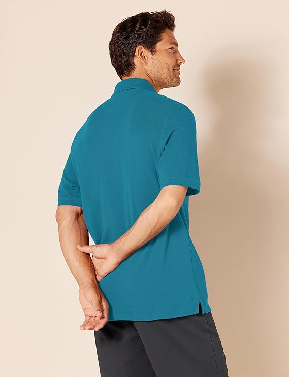Men's Cotton Pique Polo Shirt – Regular Fit, Big & Tall