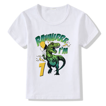 Cartoon Printed Short Sleeve T-Shirt for Kids – Casual Style