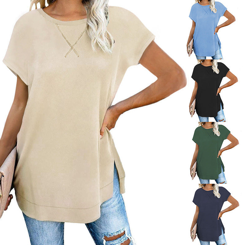 Women’s Polyester Short Sleeve Casual T-Shirt – Loose Fit