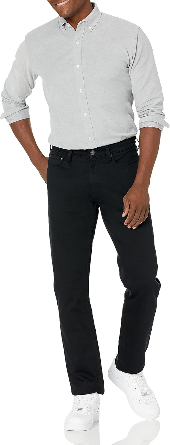 Men's Athletic-Fit Stretch Jeans with Tapered Leg Comfort