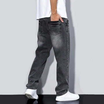 Men’s Straight-Leg Double Belt Polyester Pants